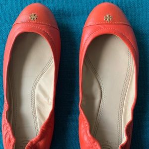 Orange Tory Burch Ballet Flats - Size 8